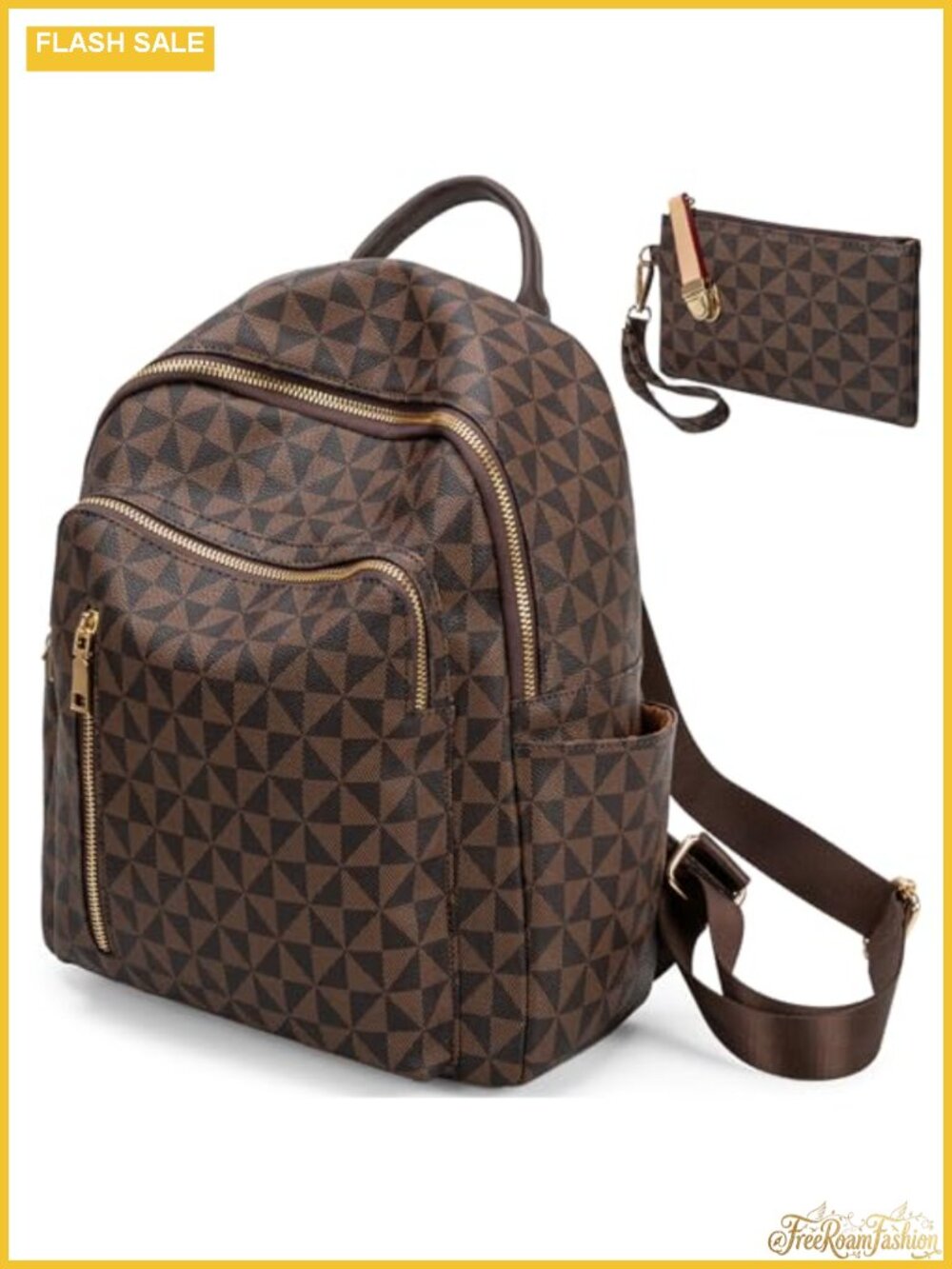PU Leather Women's Anti-Theft Laptop Backpack Purse Convertible Travel